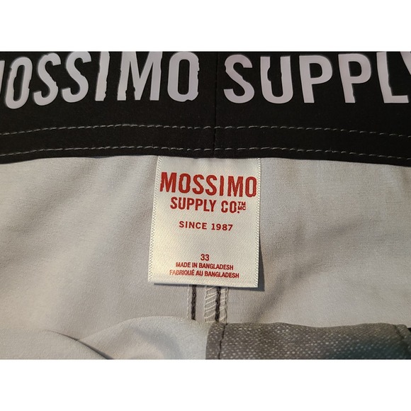 NEW Mossimo Supply Co swim board shorts - graystone tropical - 33 - Picture 2 of 4